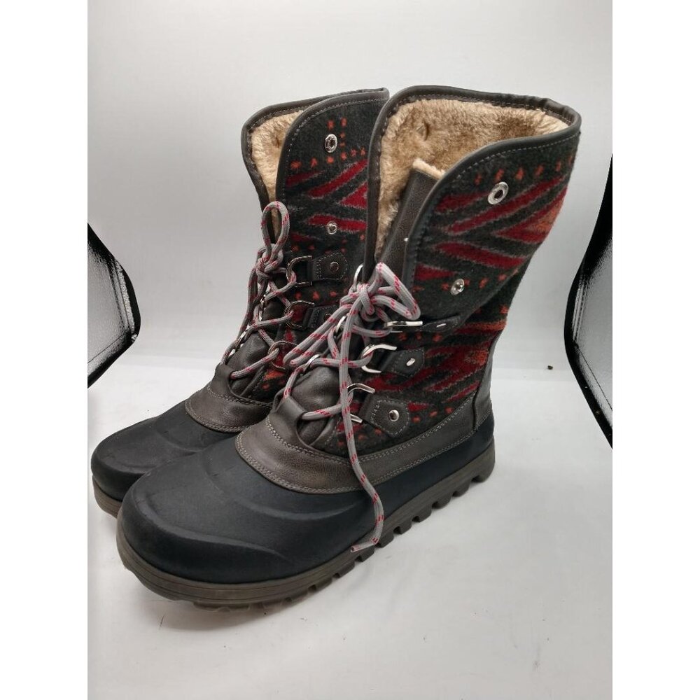 Baretraps Womens Winter Snow Boots Size 8.5M Faux Fur Lining Waterproof Black &